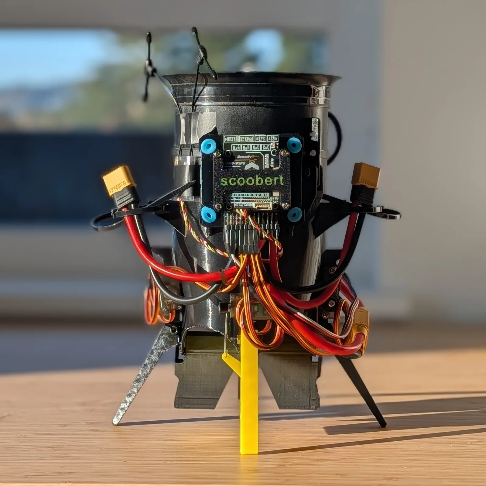 Thrust Vector Controlled Electric Ducted Fan Drone